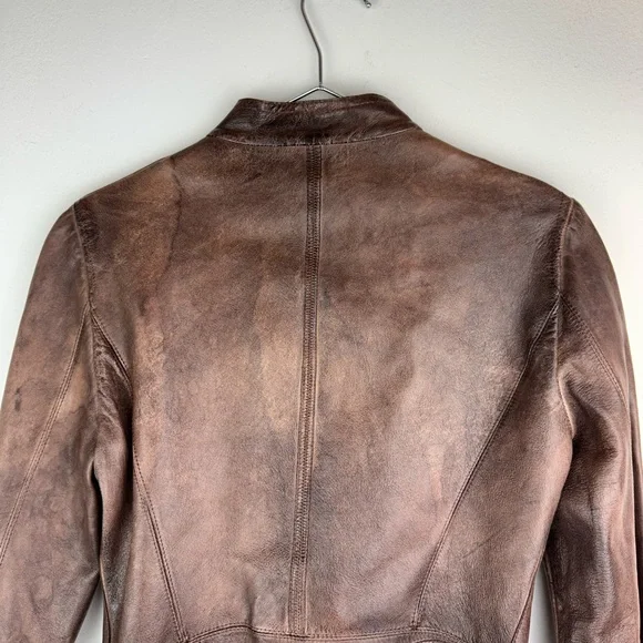 Costume National Homme CNC Brown Leather Blazer Jacket Costume National Homme CNC Brown Leather Blazer Jacket